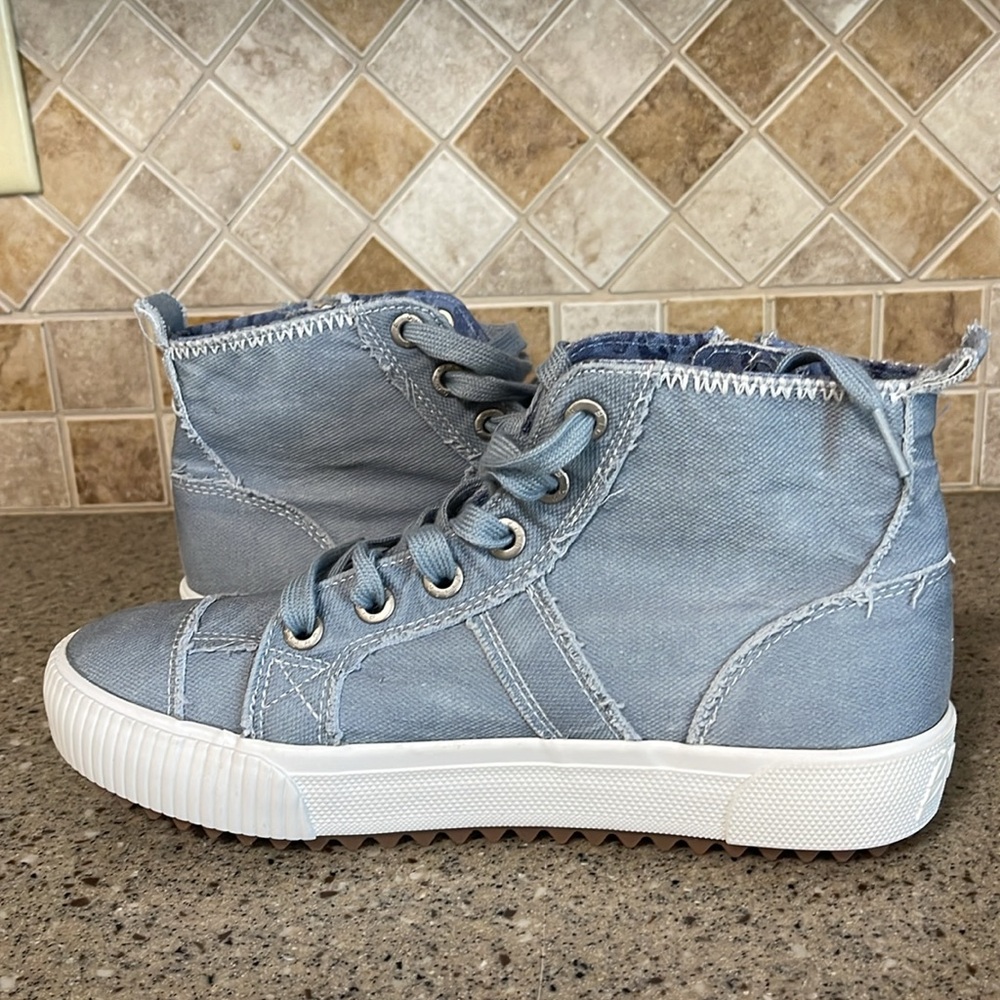 Blowfish Light Blue High-Top Sneakers - Picture 7 of 8